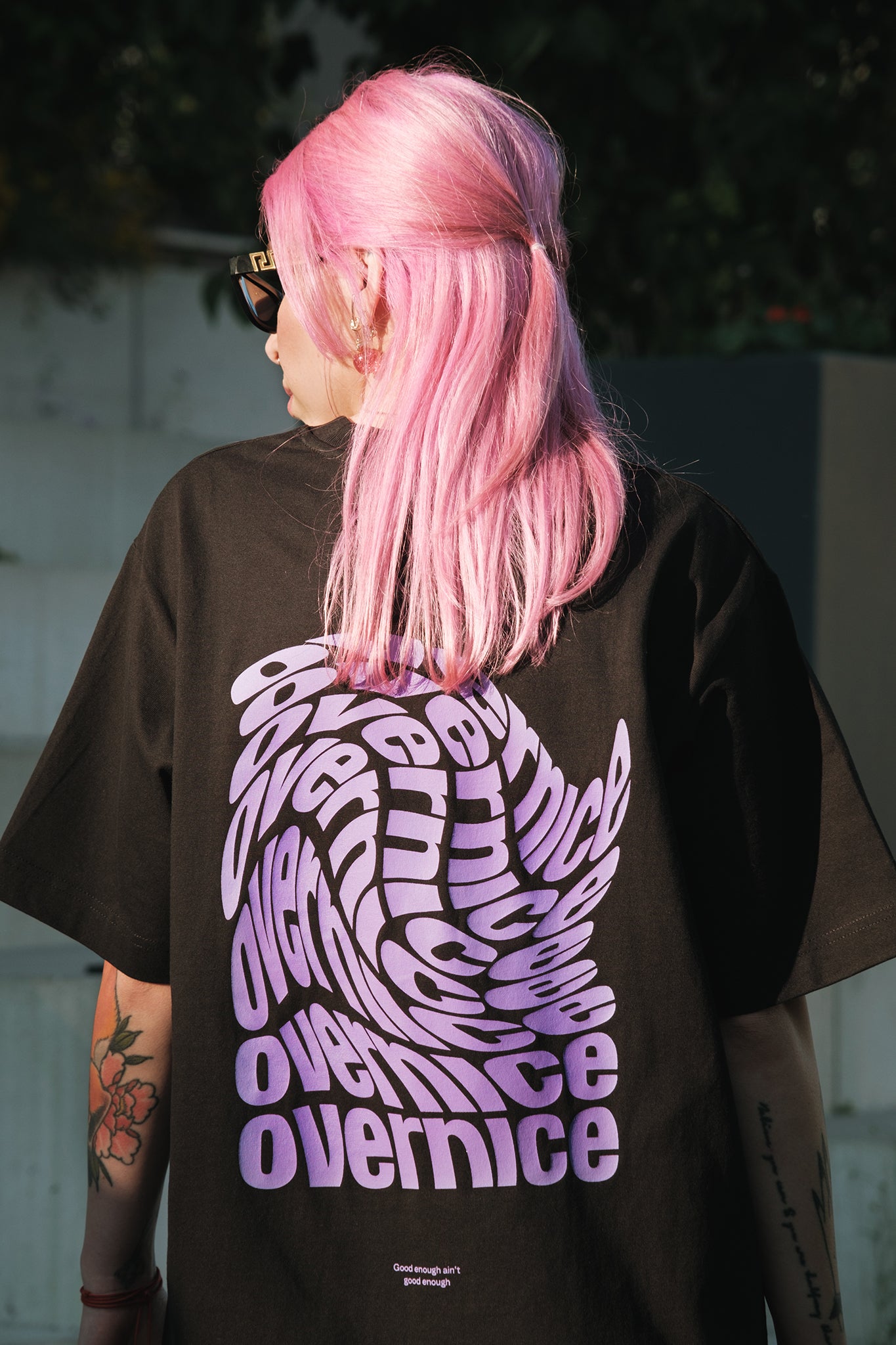 Fuzzy Lilac Tee