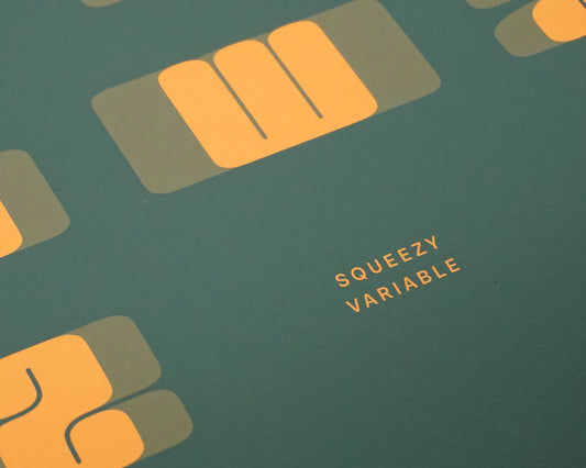 Squeezy "Alphabet Solid" Print