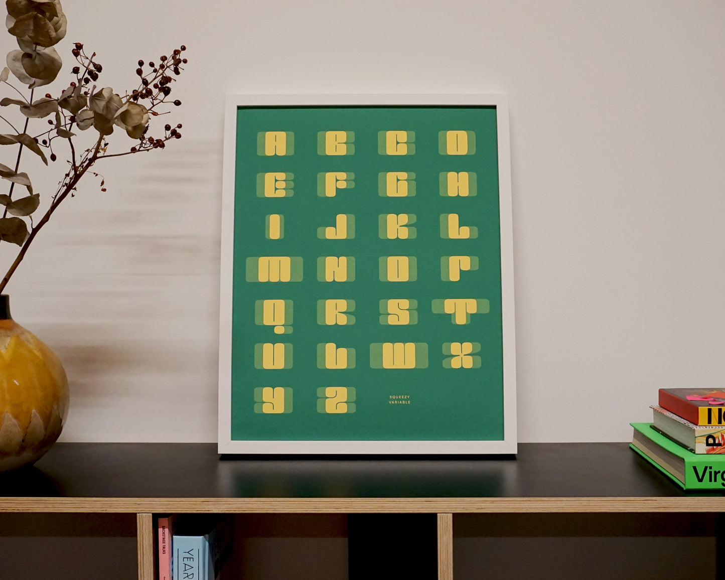 Squeezy "Alphabet Solid" Print